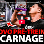 Eduardo testando o novo pré-treino